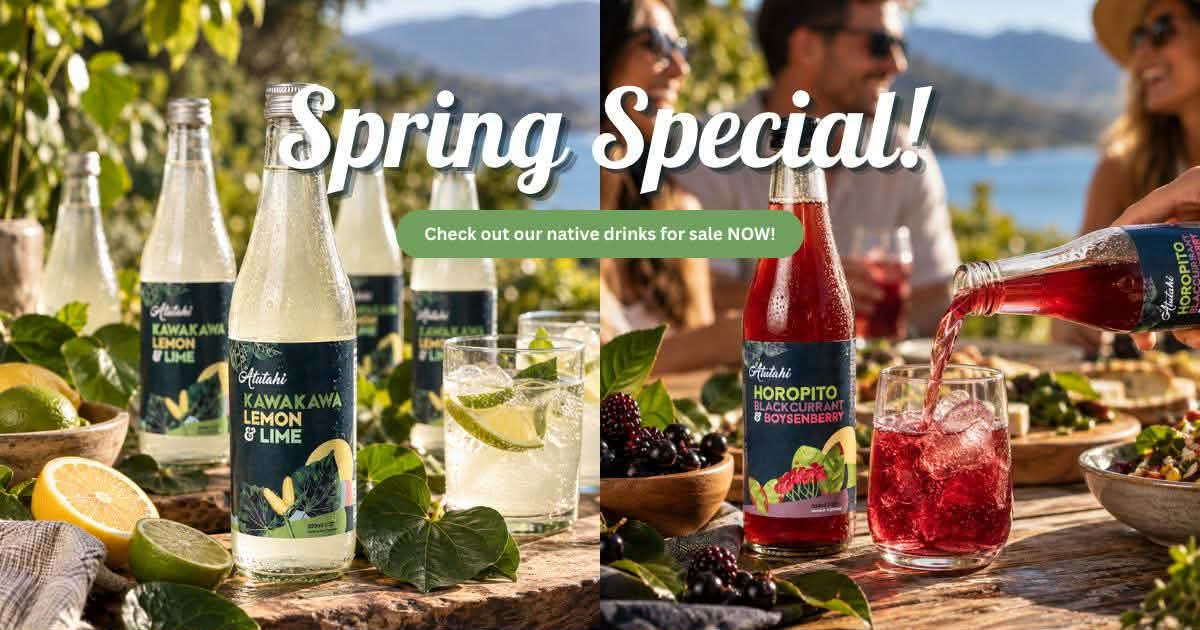 Atutahi Spring Special - Check out our native drinks for sale now