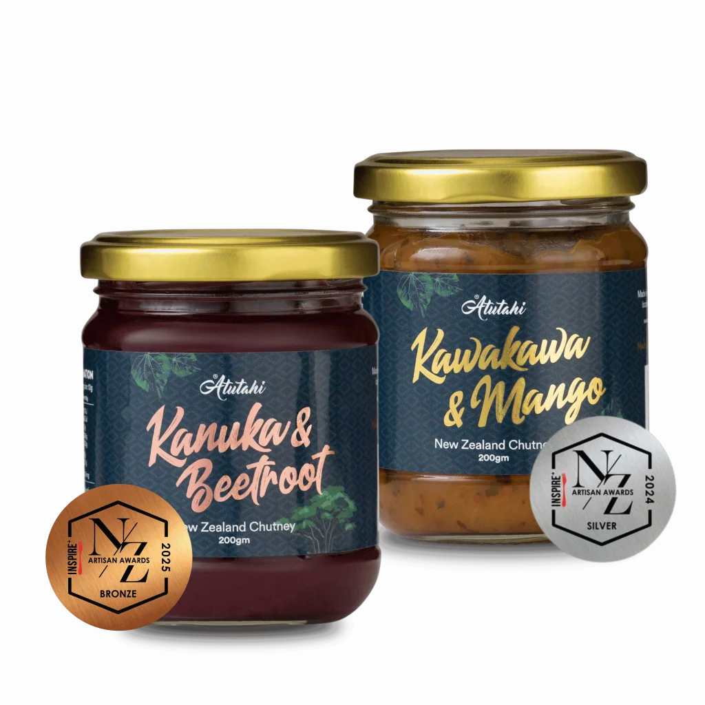 Kanuka & Beetroot and Kawakawa & Mango Chutneys 6 pack (3 of each flavour)