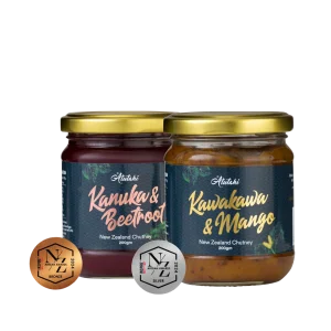 Kanuka & Beetroot and Kawakawa & Mango Chutneys