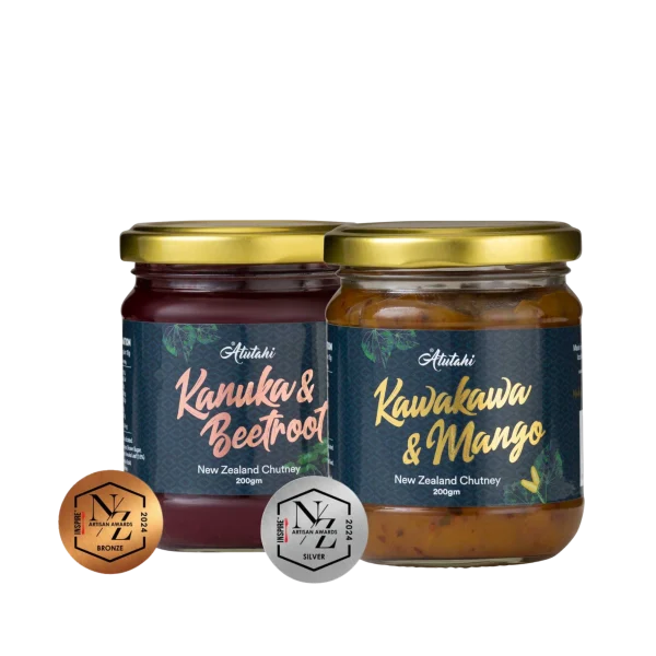 Kanuka & Beetroot and Kawakawa & Mango Chutneys