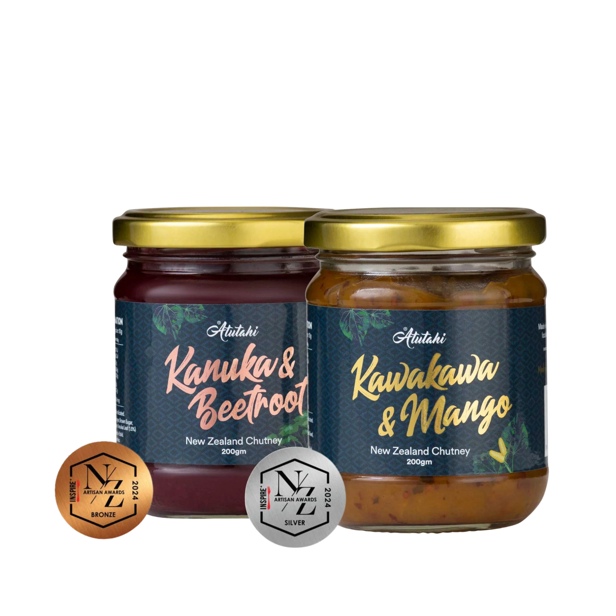 Kanuka & Beetroot and Kawakawa & Mango Chutneys
