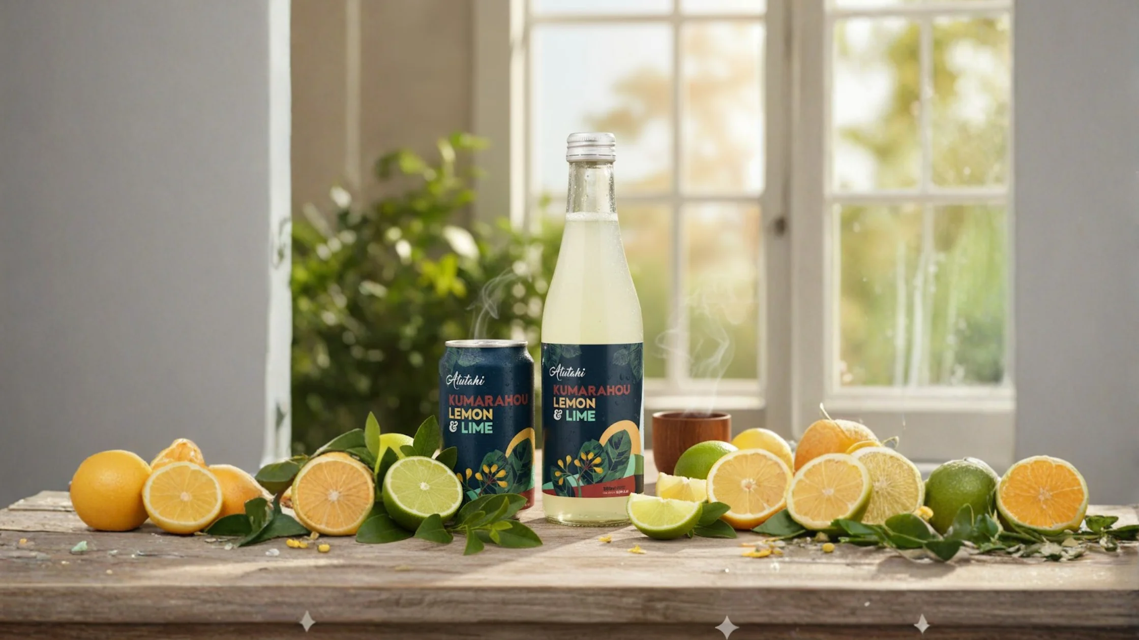 Kūmarahou Lemon & Lime Drinks Natural Respiratory Support in a Bottle